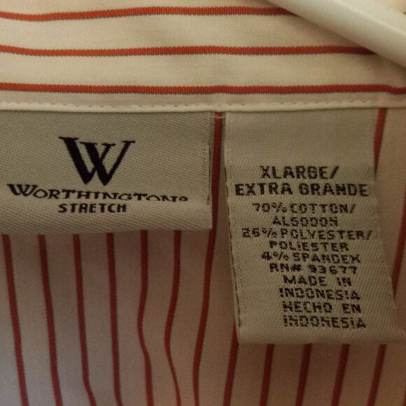 Worthington Stretch Short Sleeve Button Down Top - Picture 2 of 6
